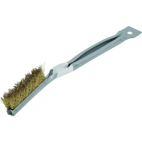 金柄ブラシ 厚毛植ゴールドメッキ線