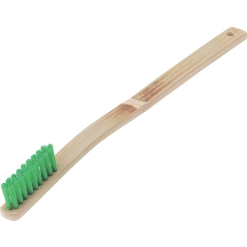 プロ用手植竹ブラシ 曲柄 ナイロン3行