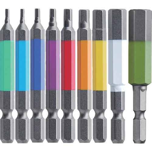 六角レンチカラービット9本組