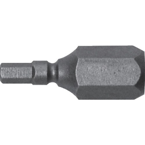溝付超短六角レンチビット1本組対辺2.5×19