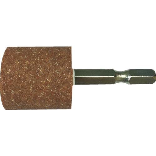 六角軸軸付砥石金属用(WA)円筒型φ25×25mm
