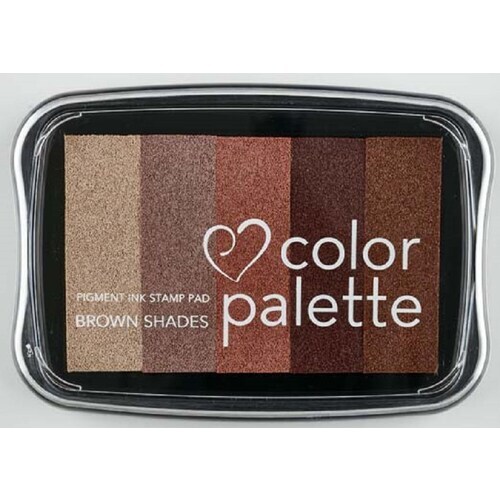 カラーパレット5色コンビ ブラウンシェイド×2