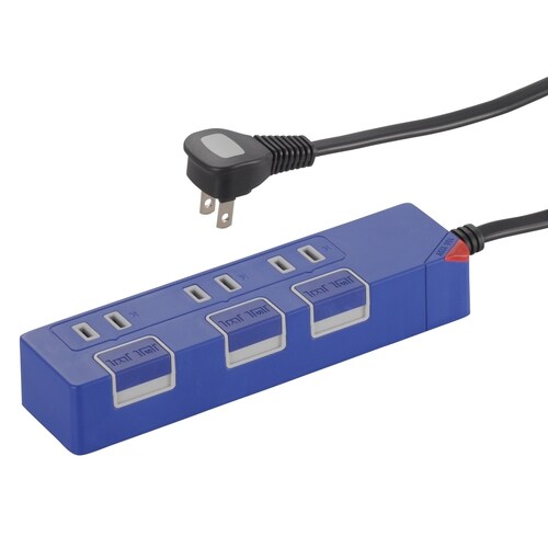 3口1.5mタップPUSHSW−A