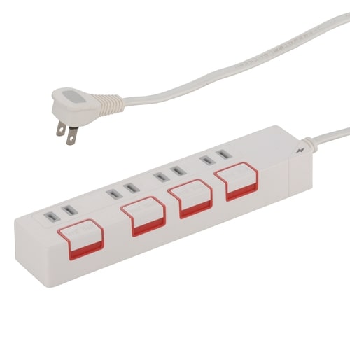 4口2.5mタップ雷PUSHSW