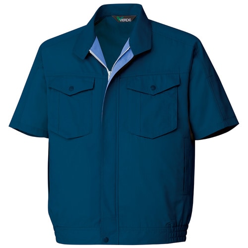 半袖ブルゾン GS347 上 ネイビー 3L