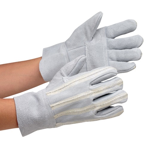 耐切創性手袋 両面鎖入床革手袋