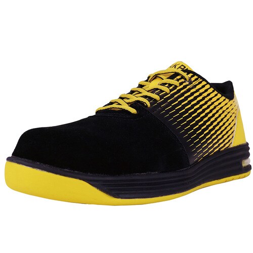 先芯入スニーカー WPA−110 黒/黄 22.5