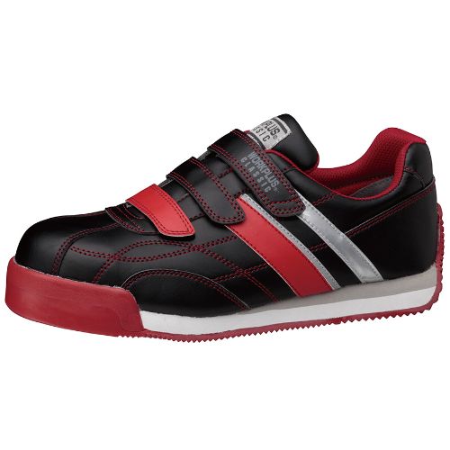 樹脂先芯入り作業靴 WPC−555 黒・赤27.5