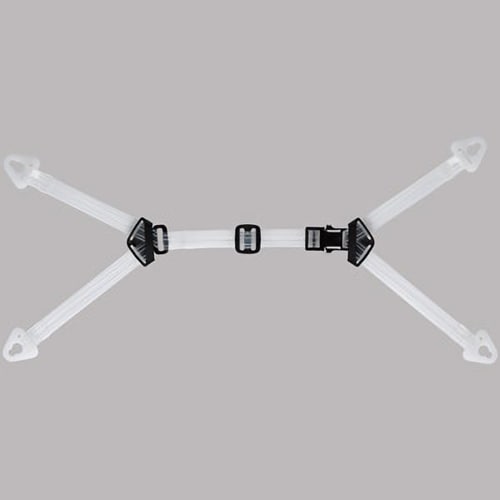 【交換用】 ヘルメット内装品 透明耳アゴ紐