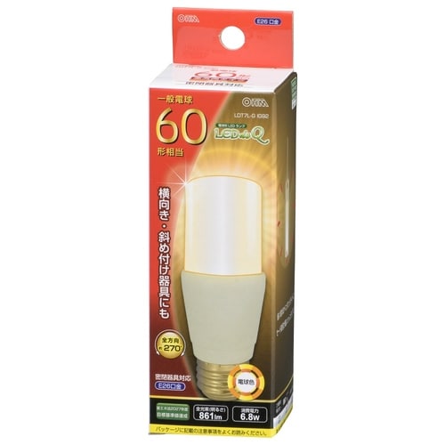 LED電球 T型 E26 7W 電球色