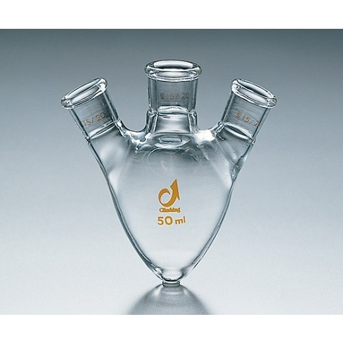 3口梨型フラスコ 100 15/*15/25