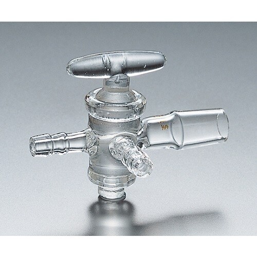 排気直管セミ・ミクロ摺付三方GコックII型透