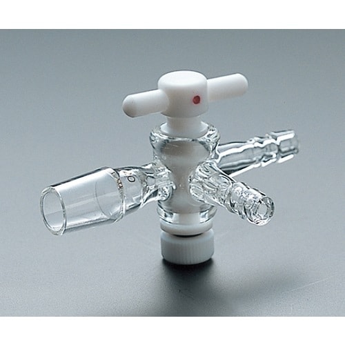 排気直管セミ・ミクロ摺付三方TコックI型