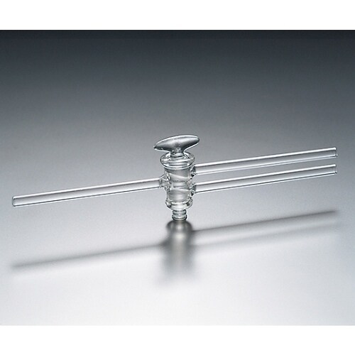 TS一方二管コック 8φ 透明摺