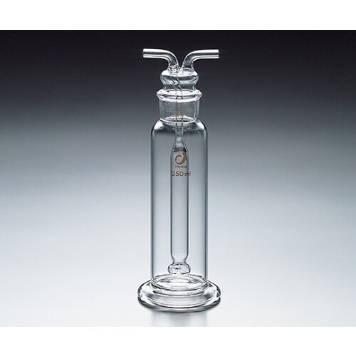 ガス洗浄瓶ムインケ式125mL34/28透明摺