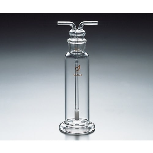 ガス洗浄瓶棒F付250mL34/28透明摺