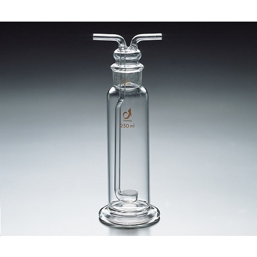 ガス洗浄瓶板F付茶250mL34/28