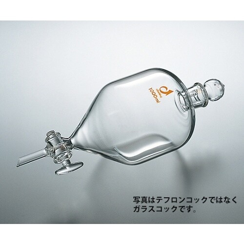 角型分液ロート 1000mL TFコック付