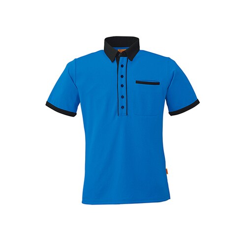 ポロシャツ BL×BK SW526−53−SS