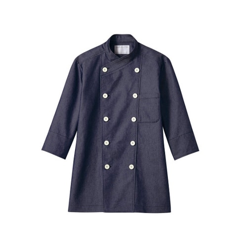 コックコート 7分袖 ネイビー 3L