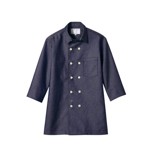 コックジャケット 7分袖 ネイビー L