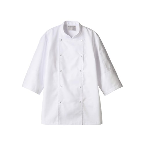 コックコート 7分袖 白 袖ネット 5L