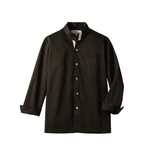 コックジャケット 長袖 ブラウン/ベージュ SS