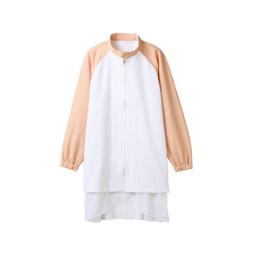 ブルゾン 長袖 白/オレンジ エコ 6L