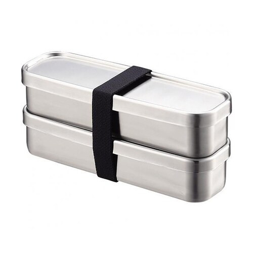 角長ランチボックス スリム2段 350mL×2