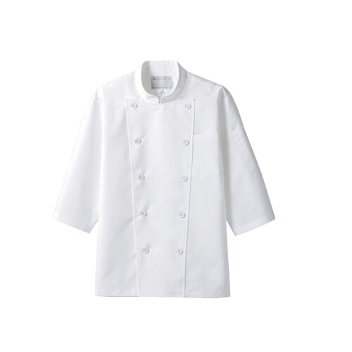 コックコート 男女兼用 7分袖 白6−821 3L