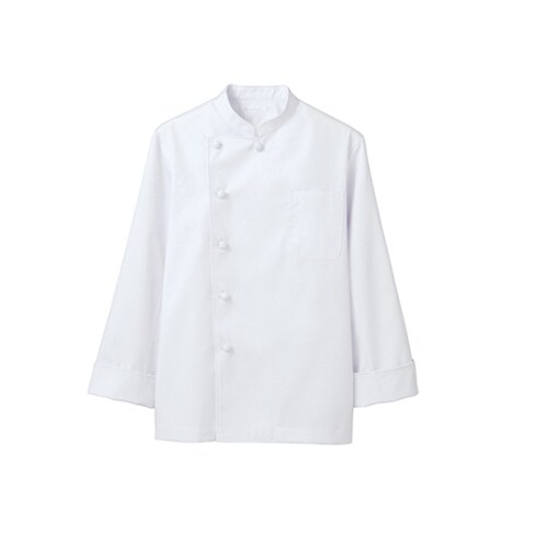 コックコート 男女兼用 長袖 白 6−921 L