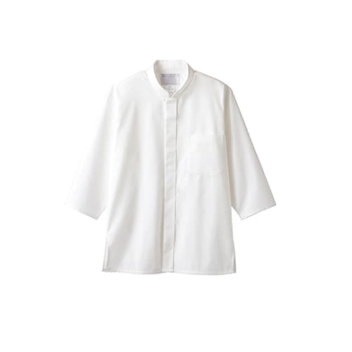 調理シャツ 男女兼用 7分袖 オフ白2−231 M