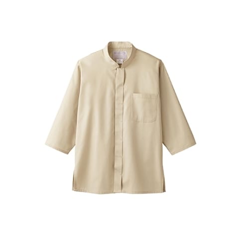 調理シャツ 男女兼用 7分袖ベージュ2−233 L