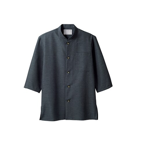 シャツ 男女兼用 7分袖チャコール2−711 3L