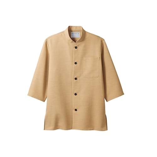 シャツ 男女兼用 7分袖 ベージュ2−713 LL