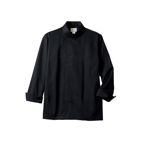 コックコート 男女兼用 長袖 黒 6−1003 L
