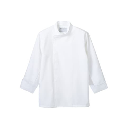 コックコート 兼用 7分袖ネット付白6−451 L