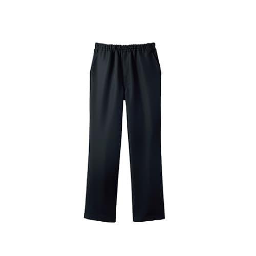 イージーパンツ 男女兼用 黒 スリム LL