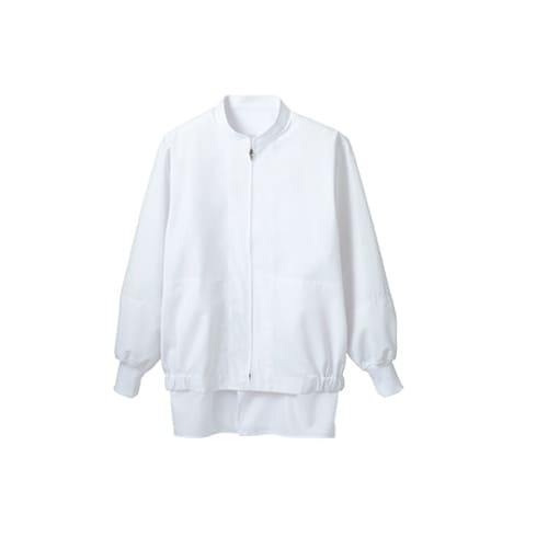 ジャンパー 男女兼用 長袖 白 エコ8−455 L