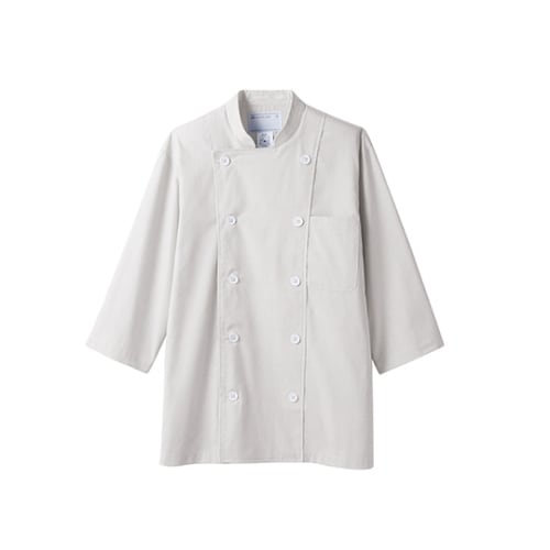コックジャケット男女兼用 7分袖 グレー S