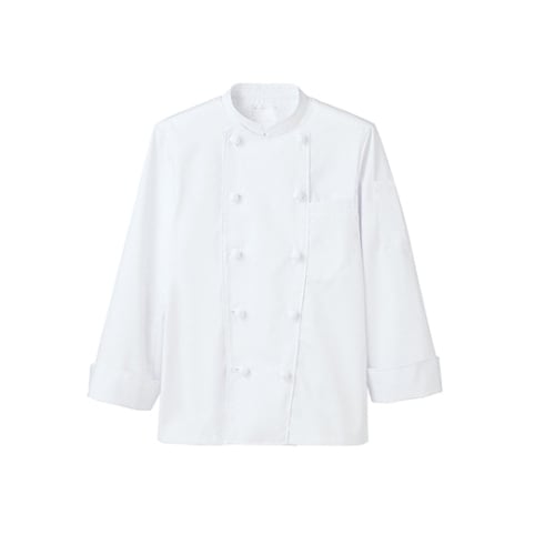 コックコート 男女兼用 長袖 白 6−605 LL