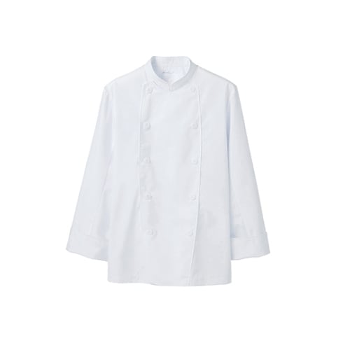 コックコート 男女兼用 長袖 白 6−623 L