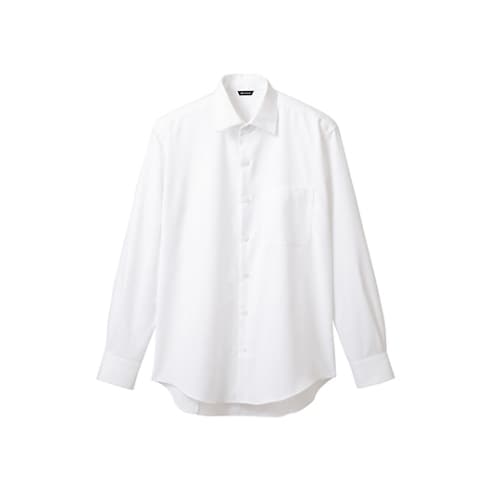 シャツ メンズ 長袖 白 BF2571−2 LL