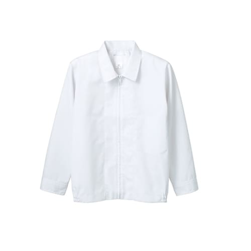 ジャンパー 男女兼用 長袖 白 8−601 M