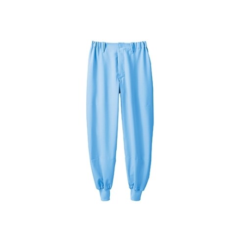 パンツ 男女兼用 ノータック ブルー M