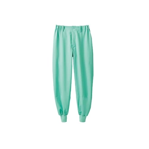 パンツ 男女兼用 ノータック グリーン L