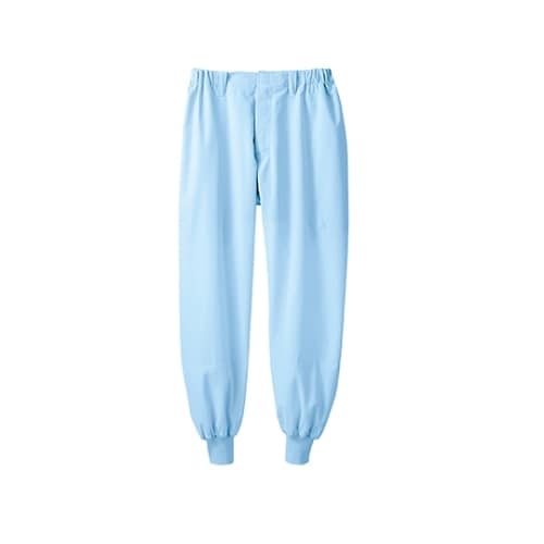 パンツ 男女用 ノータック ブルー M