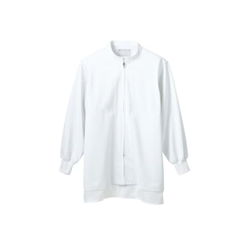 ブルゾン 男女兼用 長袖 白 ニット LL