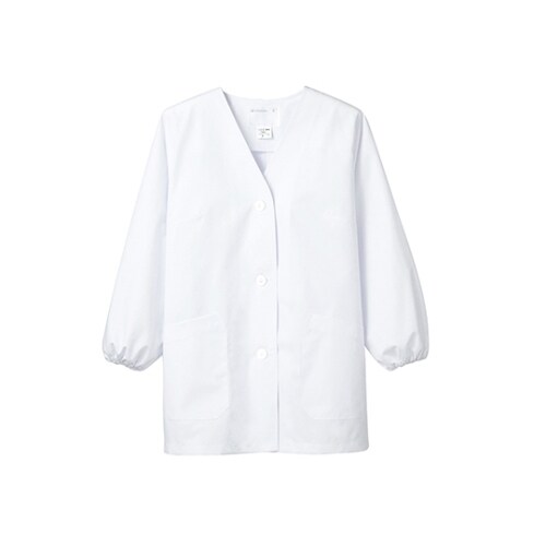 調理衣 レディス 長袖 白 1−011 L