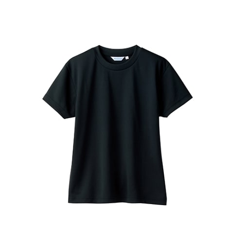 Tシャツ 男女兼用 半袖ネット付 黒 5L